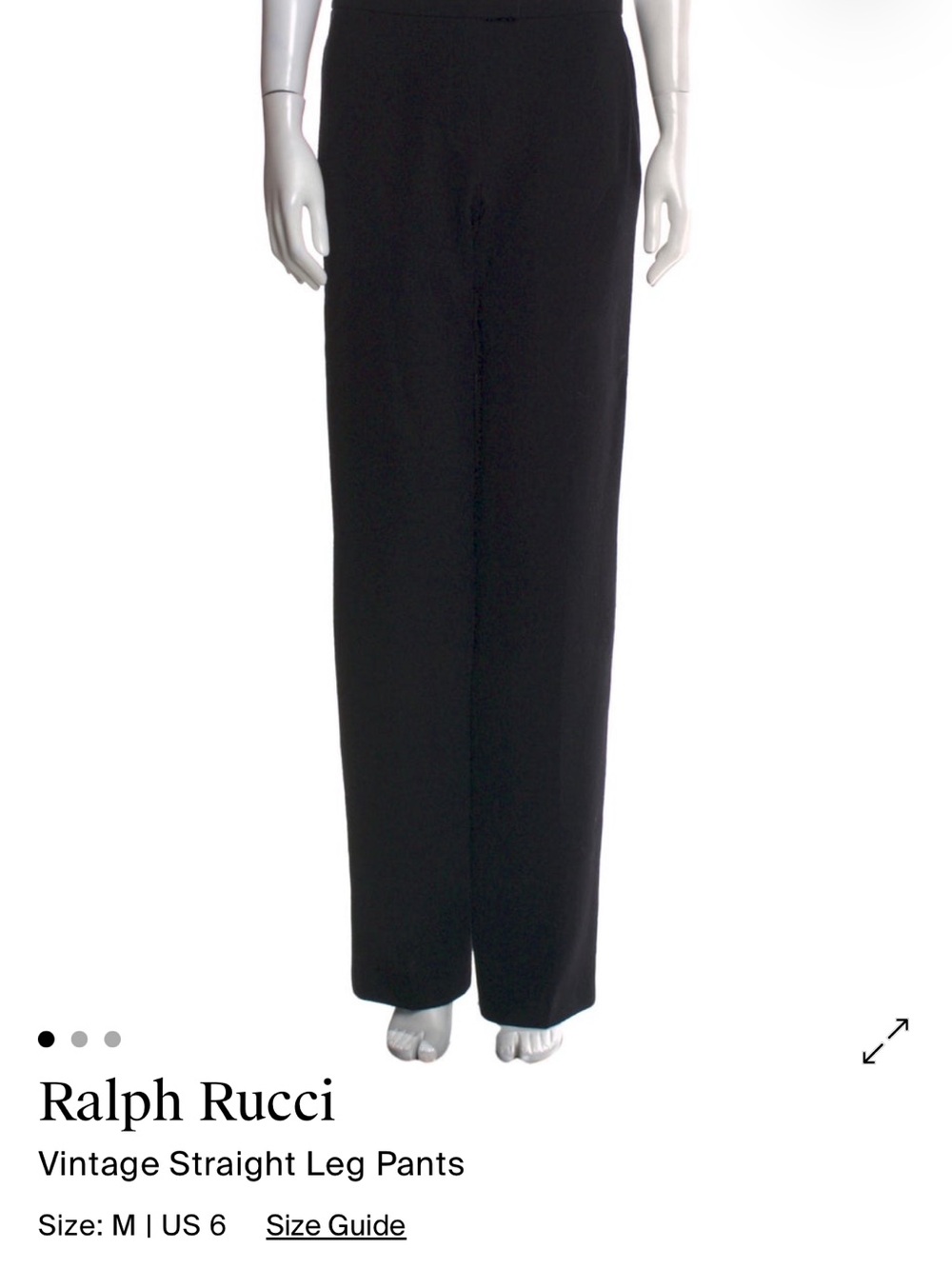 Vintage Ralph Rucci Straight Leg Wool Pants - Picture 7 of 7